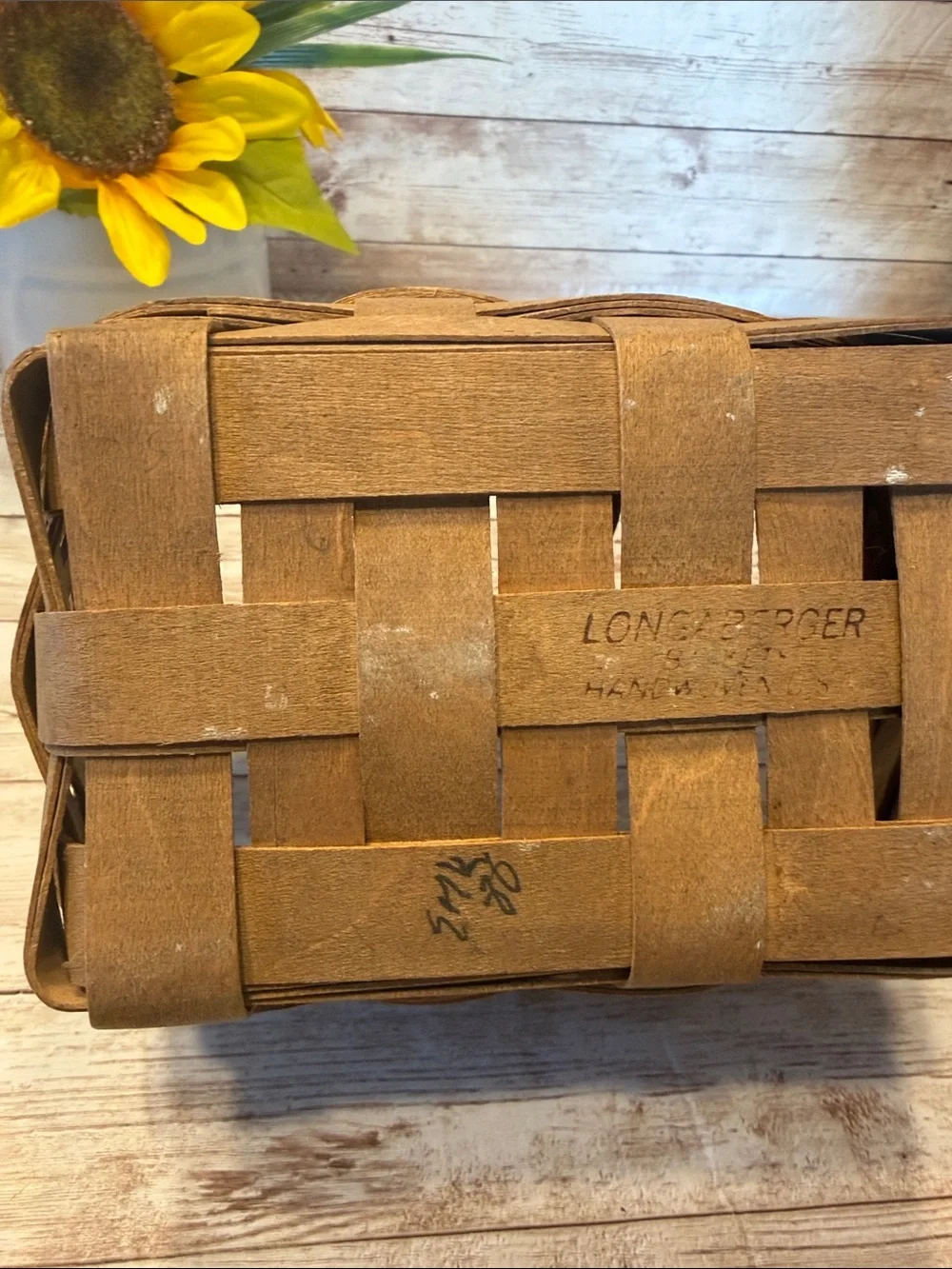 Longaberger handwoven basket